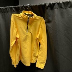 C - Land’s End Yellow Quarter Zip Size Medium
